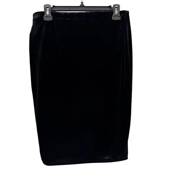 HALOGEN NWT $79 Velvet Pull On Pencil Skirt Size M or L - Picture 4 of 7